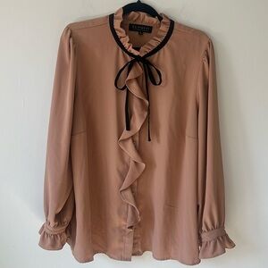 Neck Tie Bow Blouse by Eloquii